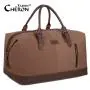 Vintage Men Travel Duffel Bags Large Capacity Canvas Leather Outdoor Trip Weekender Overnight  Storage Bag Hand Tote Luggage Bag