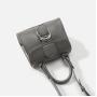 2024 Custom Luxury Vegan Leather Handbag For Ladies Women With Buckle Scarf