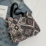Canvas Large Capacity Tote Bag Women'S New Fashion Ethnic Style Carrying Mommy Bag Student Class Shoulder Bag