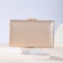New Arrival Clutch Handbag Shoulder Crossbody Bags Wedding Party Fashion Woven Texture PU Square Evening Bags For Woman