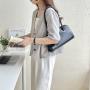 Custom logo Korean edition ladies bag fashion trend handbag elegant temperament shoulder bag simple texture armpit bag