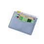 Promotional leather card holder colorful vegan leather Slim leather card sleeve with logo