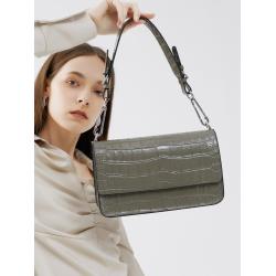 New fashionable leather crocodile pattern crossbody bag