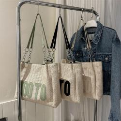 2023 New Straw Women Fashion Handbags Large Capacity Wholesale Women Handbags Letter Printing Designer Shoulder Bags For Women