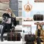 Lovevook 2022 Duffle Bags with Shoes Compartment Wash Pouch Foldable Luxury Carry-Ons Weekender Bags Womens Travel Luggage Bags