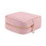 Big Sale Small Size Dark Pink Yellow Peach Pink Waterproof Nylon Toiletry Bag Cosmetic Bags Zipper Pouches Travel Makeup Bag