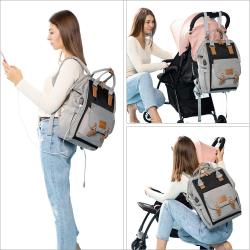 LOVEVOOK 2021 brand designer custom mommy backpack diaper bag portable diaper changing bag baby back pack diaper bags backpack