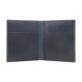 Vegetable Tanned Leather Wallet Men Bi-fold Travel Card Holder