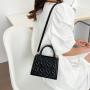 Simple Candy Color Summer Portable Women Handbags Indentation Casual Small Square Bag Niche Design Mini Womens Shoulder Bags
