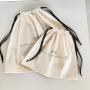 Hot Sale Large Organic Cotton Muslin Bag Pouch For Handbag Custom Logo Printed Cotton Drawstring Dust Gift Bag