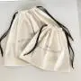 Hot Sale Large Organic Cotton Muslin Bag Pouch For Handbag Custom Logo Printed Cotton Drawstring Dust Gift Bag