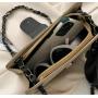 ZR262 Lingge Chain Women's Bag New Fashion Embroidery Straddle Bag Westernized One Shoulder Underarm Bag