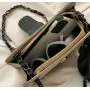 ZR262 Lingge Chain Women's Bag New Fashion Embroidery Straddle Bag Westernized One Shoulder Underarm Bag