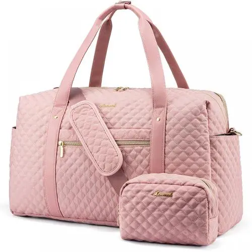 LOVEVOOK Weekender Bag for Women Cute Gym Duffel with Toiletry handbag Carry On Bag Overnight Travel Tote Bag with laptop pocket