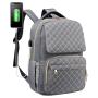 Custom 15.6 Inch Women School Backpack Spacious Laptop Bag Computer Bags Work Bookbag Laptop Backpack with USB Charging Port