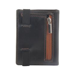 Flexible Elastic Card Wallet Minimalist Wallet For Men Slim Elastic Trifold Wallet Leather Men