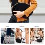 Black Makeup Bag Portable Travel Waterproof Makeup Bag Organizer with Double Gold Zipper Toiletry Bags for Woman