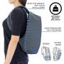 Cut Resistant Pack Avoid Theft Anti Knife Bag Slash-Fabric Backpack With Combination Lock