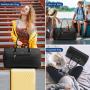 LOVEVOOK Large Quilted Weekender Bag for Women with Toiletry Bag  Carry on Overnight Bag with Shoe Pocket Travel Luggage Duffels