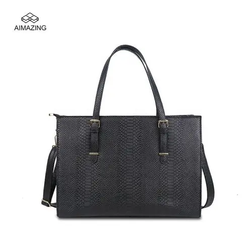 Laptop Bag for Women 15.6 inch Laptop Tote Bag Leather Classy Computer Briefcase for Work Waterproof Handbag