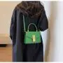 ZR540 Women's Bags Fashion Girl Clemence Solid Color Small Square Bag Simple Lattice Zipper Shoulder Crossbody Bag Female Party