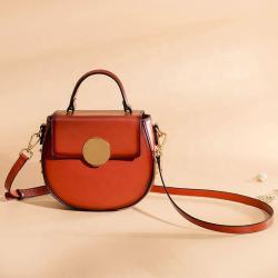 New Messenger Bag Fashion Leather Shoulder Bag Retro Leather Tote Saddle Bags