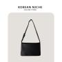 Fashion Large Capacity PU Material Handbag Ladies Underarm Shoulder Bag Waterproof Armpit Bag