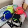Summer Relaxation Korean New Style Small Square Bag Candy Color Popular Street Fashion Single Shoulder Bag Mini Oxford Cloth Bag