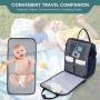 LOVEVOOK All-in-One Travel Diaper Bag Multifunction Large Nappy Bag with Changing Pad & Pacifier Case mummy baby diaper Bag