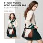 2 pcs/set Factory Customized Vegan Ladies Handbags Purses Bag Fashion High Quality Pu Leather Elegant Luxury Hand Bags For Women