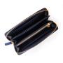 OEM Dompet Custom Luxury Design High End Quality Women Genuine Ostrich Skin  Leather Long Zip Zipper Clutch Wallet  Purse