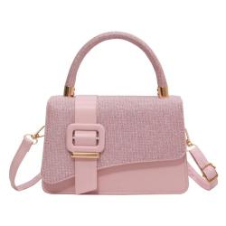HR463 Women's Handbag Personalized Splicing Trend New Portable Bag Simple and Fashion One Shoulder Crossbody Small Square Bag