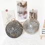 Hot selling rhinestone round bags diamond crystal bags evening clutch bag metal ball chain party women handbags