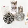 Hot selling rhinestone round bags diamond crystal bags evening clutch bag metal ball chain party women handbags