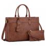 Custom Logo 15.6 inch Laptop Tote Work Bag Purse High Quality Handbag Luxury PU Leather Print Working bags for Women 2024