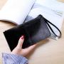 New women Korean zipper wallet ladies long clutch bag female multi-card space money clip multifunctional wristlet wallet purse