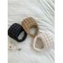 New Trendy Cloud Folds Handbag Four Seasons Nylon Plaid Mini Tote Hand Bags Korean Style Clutch Puff Bags for Girls