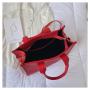 Custom Tote Bag Multi-color PU Portable Decorative Zipper Single Shoulder Niche Design Plus Logo
