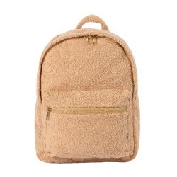 Custom Design Plush Cartoon Kids Cute Casual Sports Mini Hiking Sherpa Fleece Backpacks School Bookbags Teddy Backpack