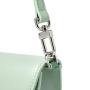 2023 Wholesale New Design Ladies Handbags Light Green Vegan Leather Shoulder Bag Trending Saddle Bag For Luxury Women