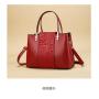 Women's Red Wedding Bag Large Capacity New Fashion Style for Happy Bride Advanced Feeling Handbag