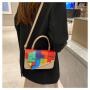 Contrasting Color Designer Women Bags Korean Pu Women Fashion Handbags Plaid Small Square Bags Women Handbags Ladies CY058