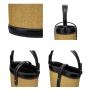 2023 Fashion Trend Pu Leather With Straw Bucket Shape Women Purse Custom Logo And Color Luxury Cross Body Bag Hand bag