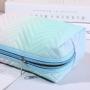 Travel Portable Tie Dye Toiletries Organizer Storage Bag Make Up Pouch Fashion PU Leather Gradient Color Cosmetic Bag