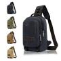 MGB013 Outdoor Running Chest Bags for Men Crossbody Chest Shoulder Bag With Earphone Hole Single Shoulder Messenger Bag