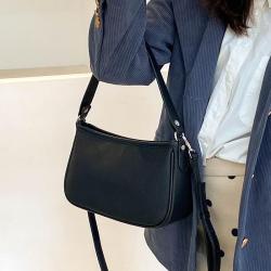 New style fashion leather shoulder bags ladies handbags purse black small crossbody bag for young lady