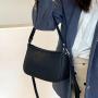 New style fashion leather shoulder bags ladies handbags purse black small crossbody bag for young lady