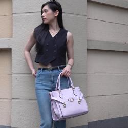 Top product high-capacity handbag for women super fiber leather business file laptop tote bag fashion shoulder bag supplier 31cm
