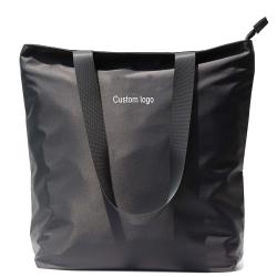 Gelory Ladies Handbags Cloth Tote Bag Black Shopping Travel Women Eco Reusable Shoulder Shopper Bags