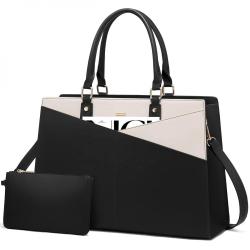 LOVEVOOK 2pc Laptop Tote Bag New Style Computer Briefcase for Work school business Waterproof Handbag Laptop tote Bag for Women